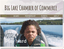 Tablet Screenshot of biglakechamber.org